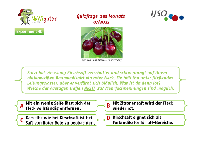 Nawigator-Quiz Frage des Monats - Juli 2022